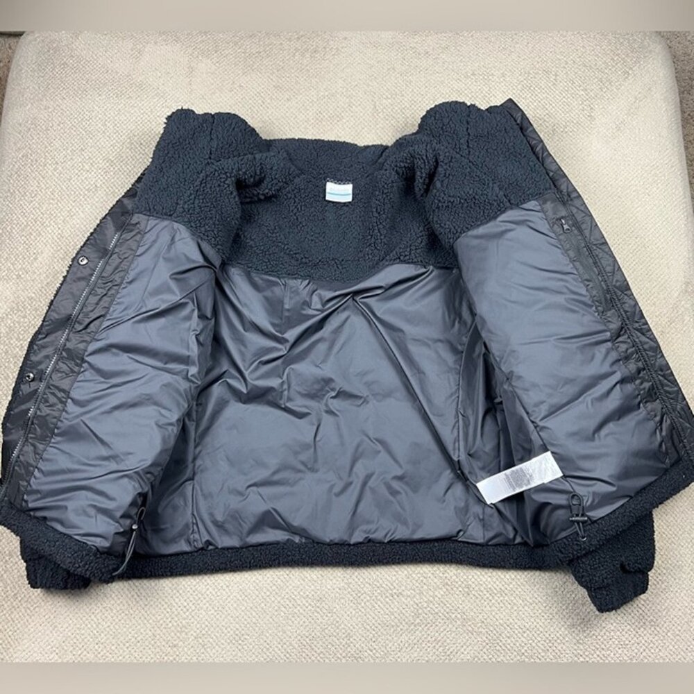 Columbia Ruby Falls Women’s Size M Black Sherpa Down Puffer Winter Jacket NWT - Picture 5 of 12